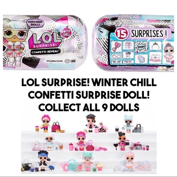 NEW! LOL SURPRISE Winter Chill Surprise Doll Includes 15 Surprises Colle… - Picture 1 of 8